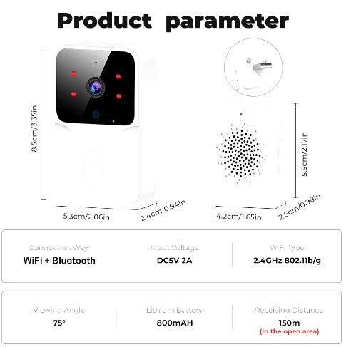 Campainha Inteligente Eye4U - Segurança e Conforto na Palma da Sua Mão! 🔒📲