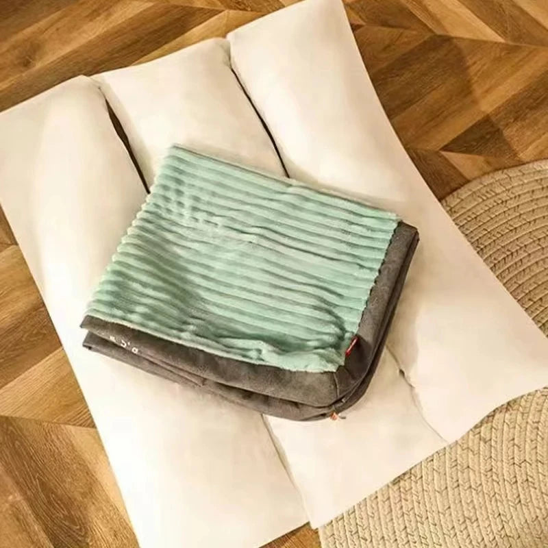 Cama Quente de Inverno para Cães – Colchão de Veludo Cotelê, Macio e Lavável para Cães Pequenos, Médios e Grandes