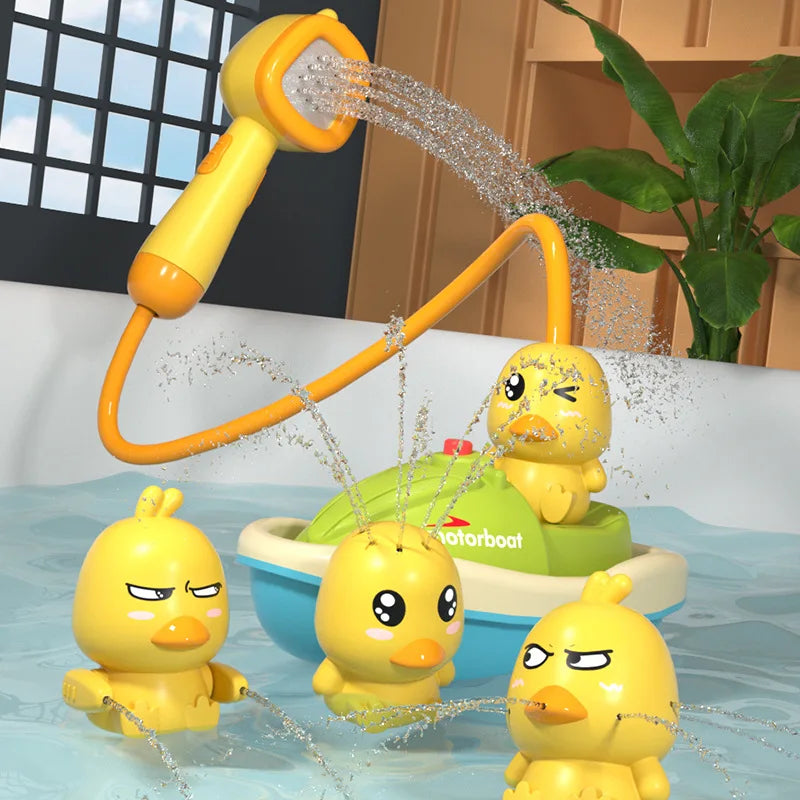 🛁🦆 Patinho Amarelo com Chuveirinho Mágico 🌈