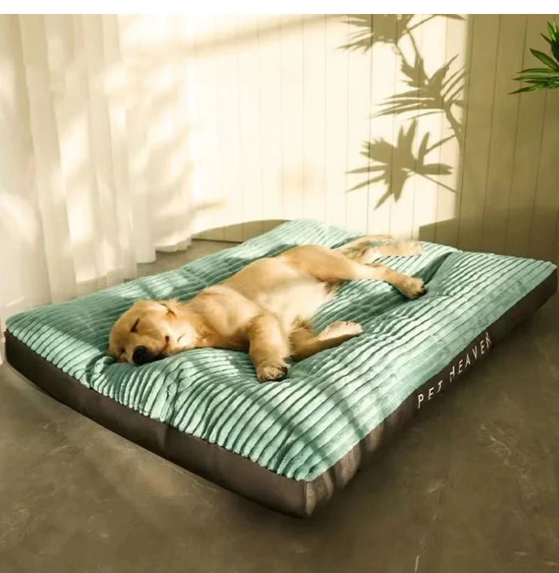 Cama Quente de Inverno para Cães – Colchão de Veludo Cotelê, Macio e Lavável para Cães Pequenos, Médios e Grandes