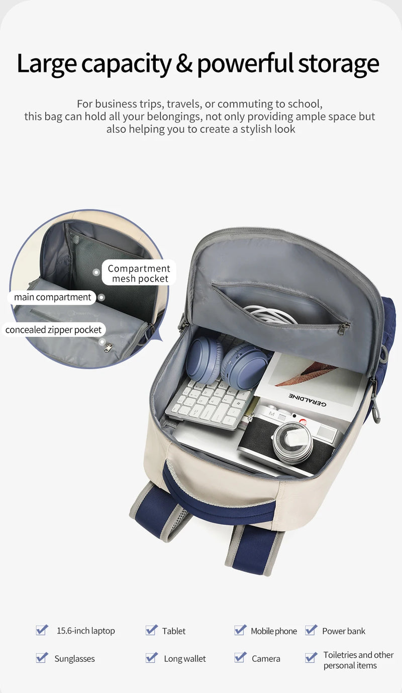 Mochila Feminina – Para Laptop de 14-15.6 polegadas, Escolar e de Viagem