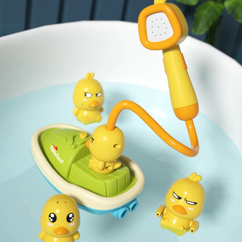 🛁🦆 Patinho Amarelo com Chuveirinho Mágico 🌈