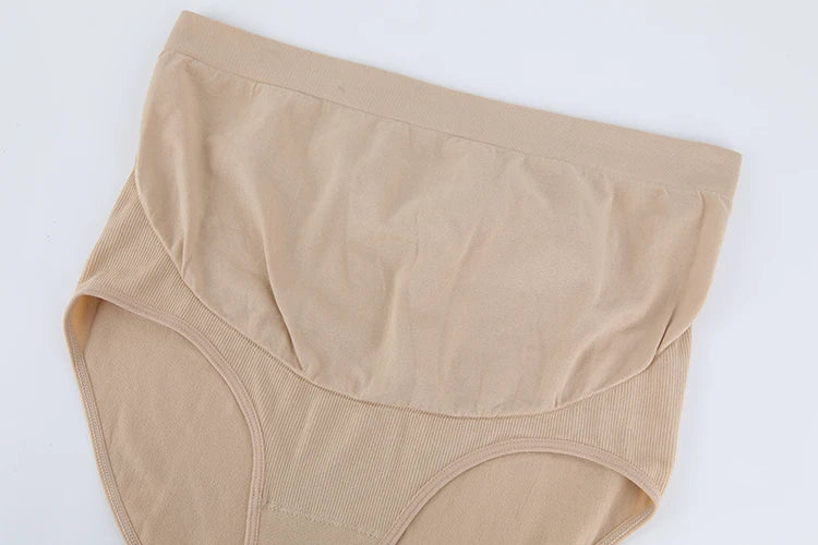 Calcinha de Apoio para Barriga – Shapewear Maternidade Sem Costura, Alta Cintura, Tamanhos Grandes