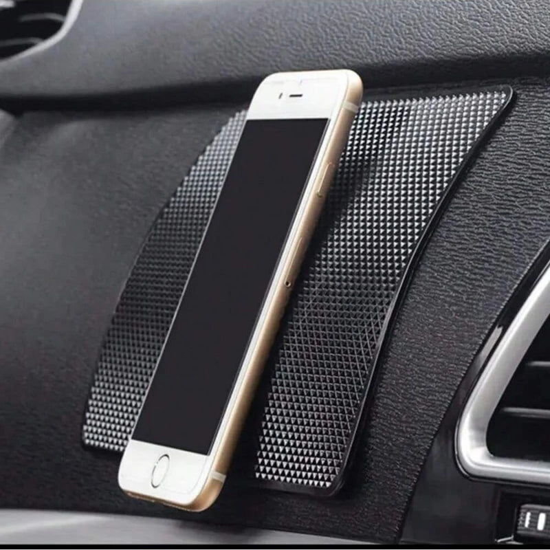 Tapete Antiderrapante para Carro – Almofada de PVC Resistente ao Calor para Painel, Suporte para Celular e Óculos