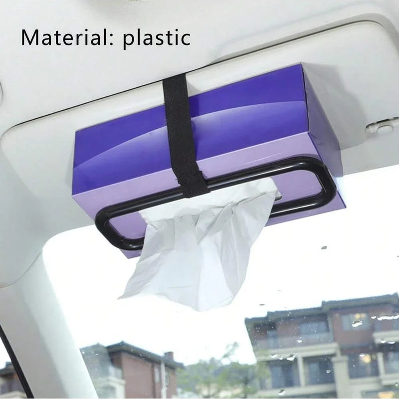 Organizador de Lenços de Papel para Carro – Deixe o Interior do Seu Carro Estiloso e Organizado com Este Criativo Porta-Lenços de Sol com Clipe