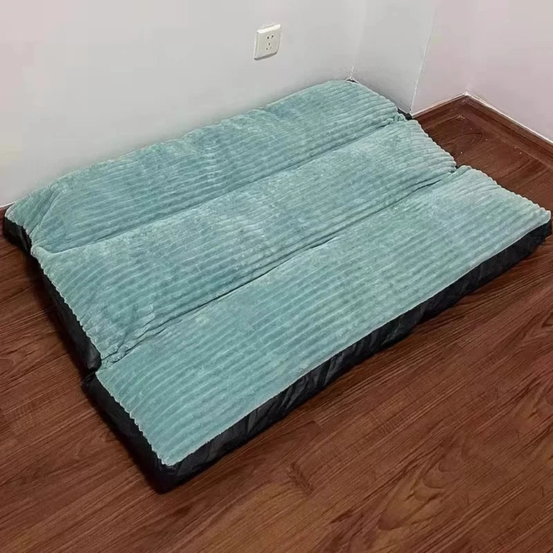 Cama Quente de Inverno para Cães – Colchão de Veludo Cotelê, Macio e Lavável para Cães Pequenos, Médios e Grandes